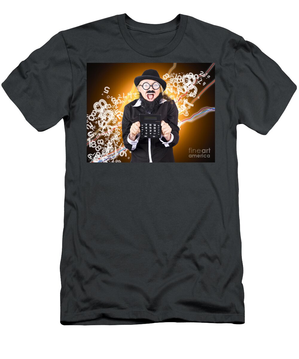 1 Businessman Showing Financial Investment Gain Ryan Jorgensen T-Shirt
