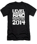 1 10 Year Old Gamer Gaming 10th Birthday Level 10 Unlocked Crazy Squirrel T-Shirt