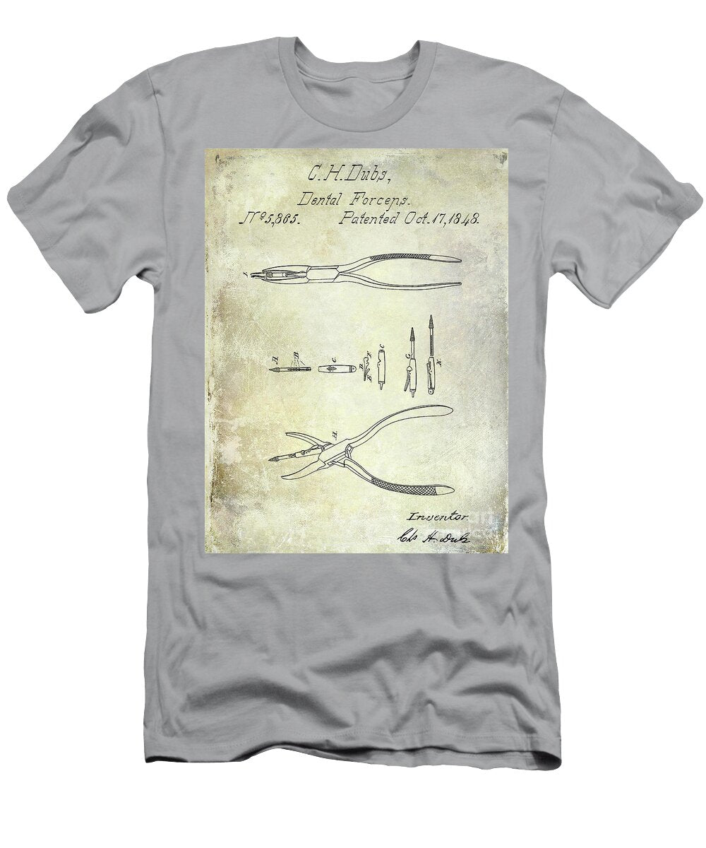 1 1848 Dental Forceps Patent Jon Neidert T-Shirt