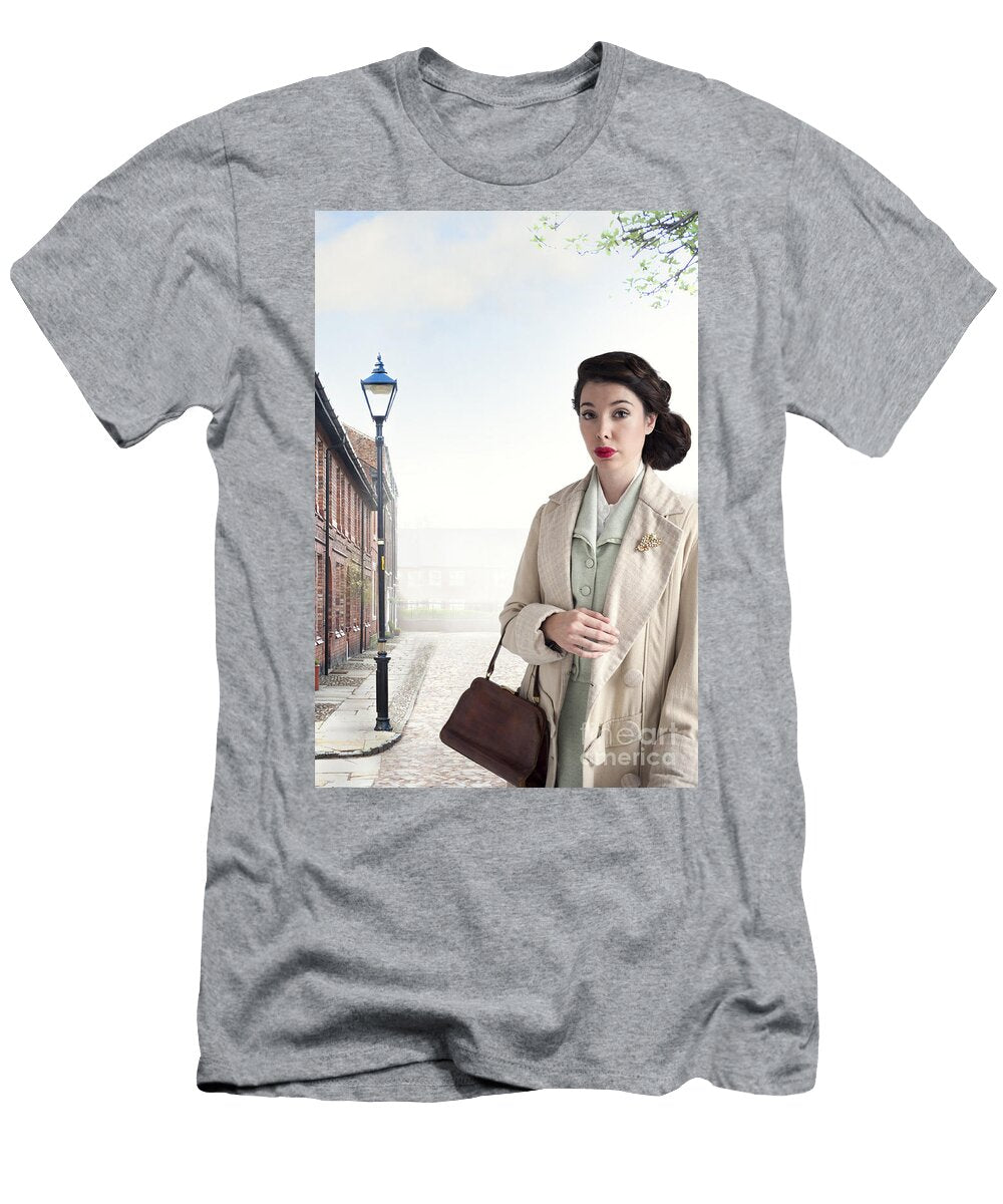 1 1940s Woman on a Cobbled Street Lee Avison T-Shirt