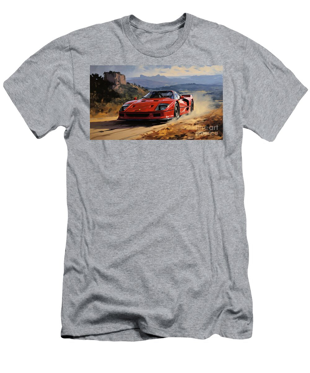 1 1987 Ferrari F40 29l V8 Turbocharged Supercar By Asar Studios Celestial Images T-Shirt