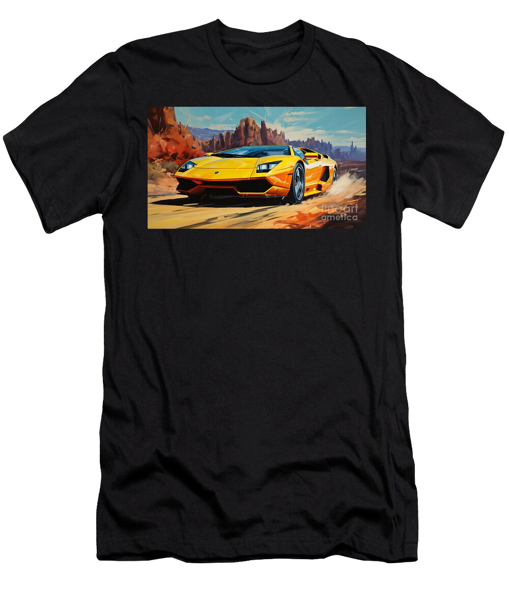 1 1995 Lamborghini Diablo Vt 57l V12 By Asar Studios Celestial Images T-Shirt