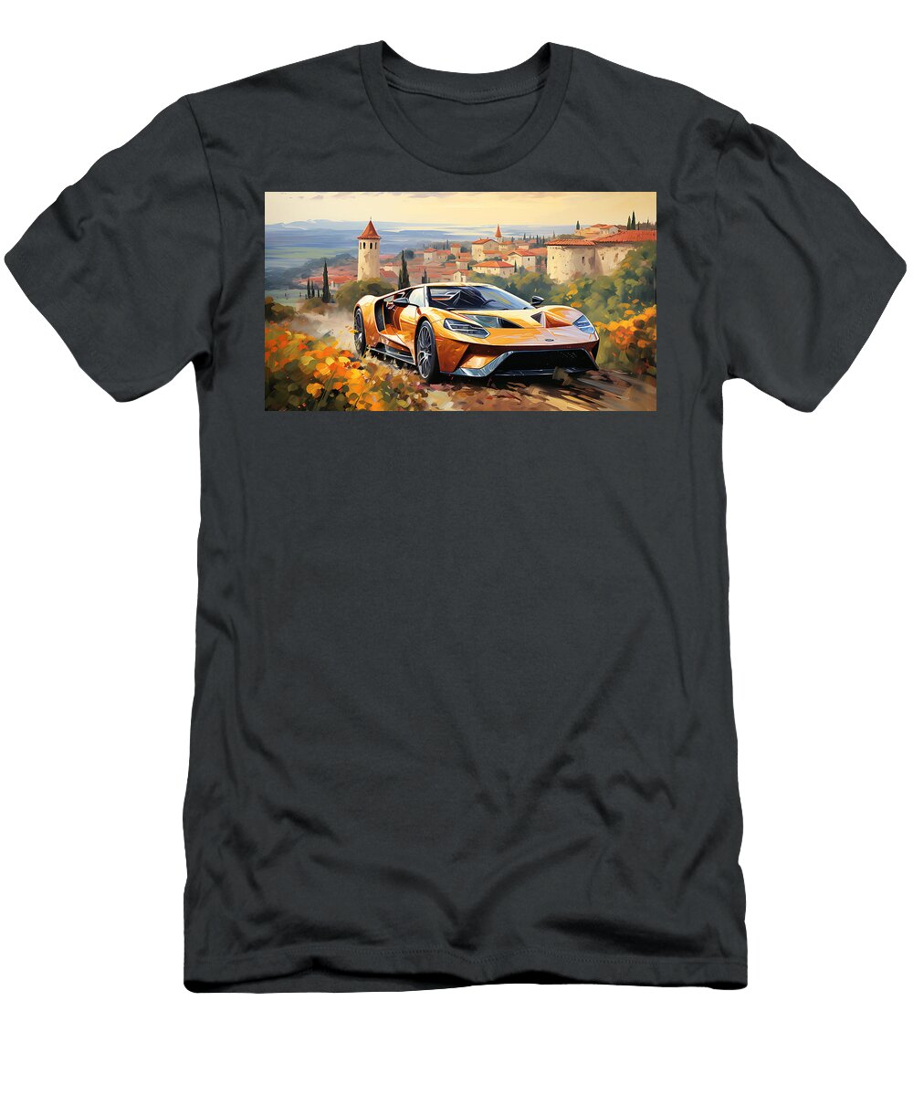 1 2015 Ford Gt 35l V6 Twin Turbocharged Mid Engi By Asar Studios Celestial Images T-Shirt