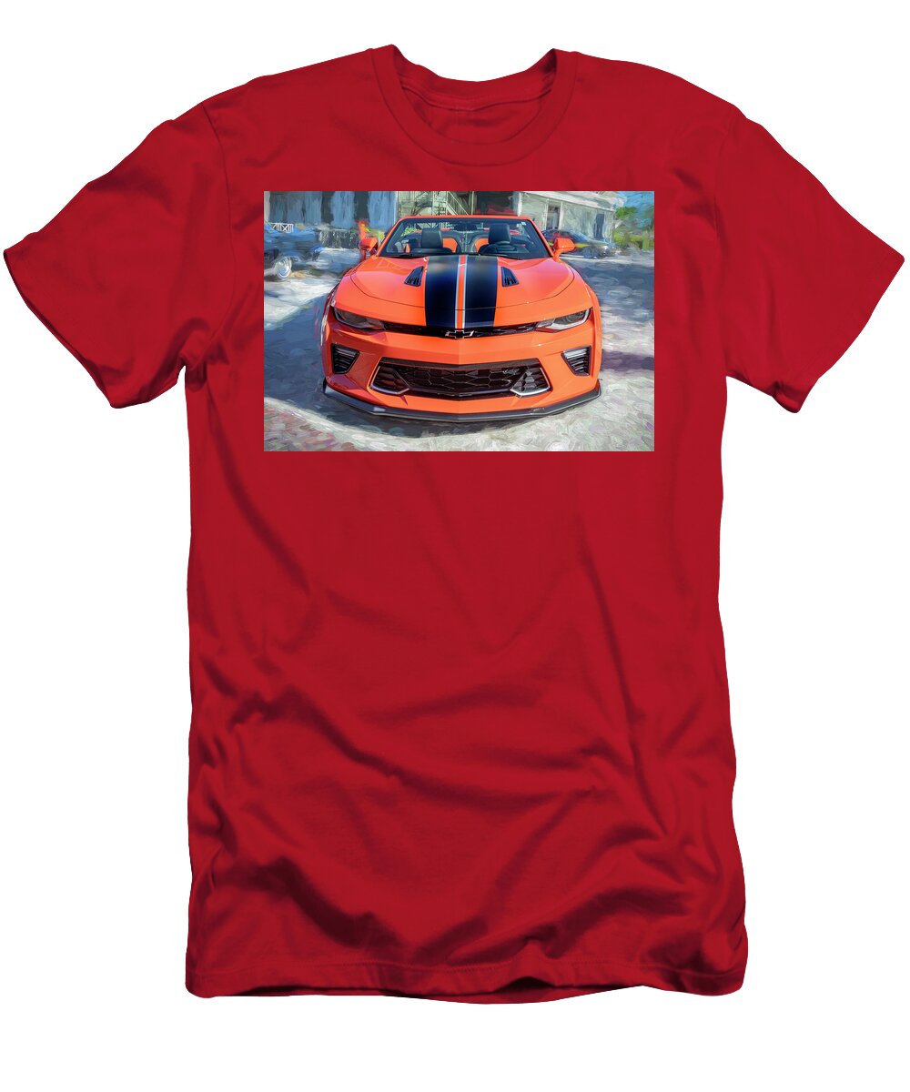 1 2018 Orange Chevrolet Camaro Ss Hot Wheels Convertible X200 Rich Franco T-Shirt