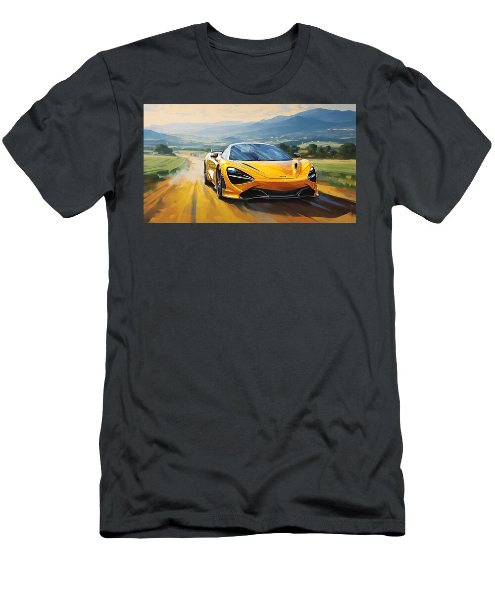 1 2023 Mclaren 720s Gt3x 40l V8 Twin Turbocharge By Asar Studios Celestial Images T-Shirt