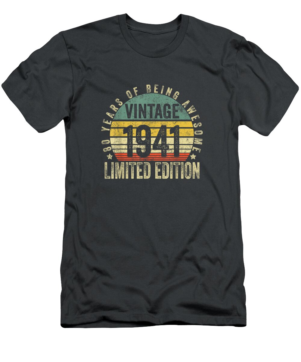1 80 Year Old Vintage 1941 Limited Edition 80th Birthday Dawid Zelda T-Shirt
