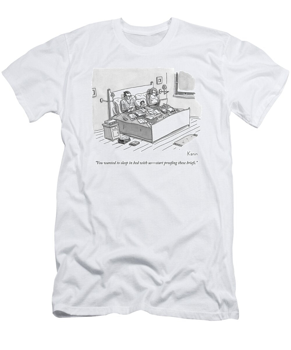 1 a Boy Lays in Bed Between His Parents Zachary Kanin T-Shirt