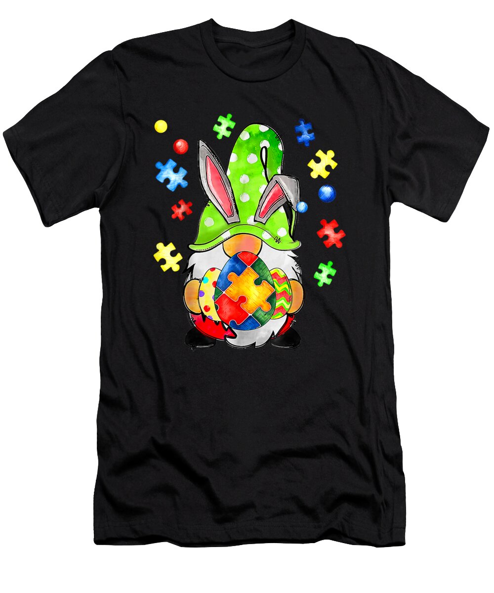1 Accept Understand Love Gnome Autism Awareness Easter Day Th T-Shirt