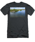 1 Aerial of Swans Swimming in Wetlands Michele Jackson T-Shirt
