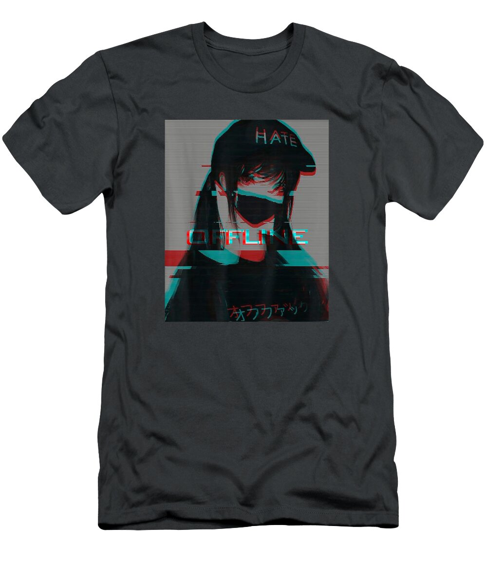 1 Aesthetic Vaporwave Japanese Futurism Anime Retro Hentai Kane Swastima T-Shirt