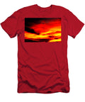 1 Airplane Against Fiery Sunset Sky Mario G Rivera T-Shirt