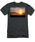 1 Airplane Silhouette Against Vibrant Sunset Mario G Rivera T-Shirt