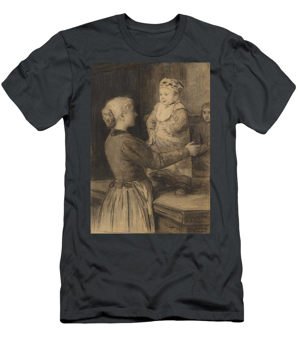 1 Albert Anker 1831 1910 Study to the Older Sister 1889 Celestial Images T-Shirt