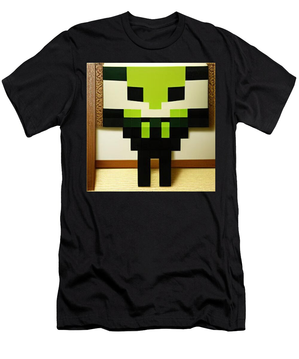 1 Alien Pixel Art Kelly Johnson T-Shirt