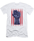 1 American Fist Flag Fade Patriotic Jacob Zelazny T-Shirt
