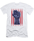 1 American Fist Flag Faded Patriotic Jacob Zelazny T-Shirt