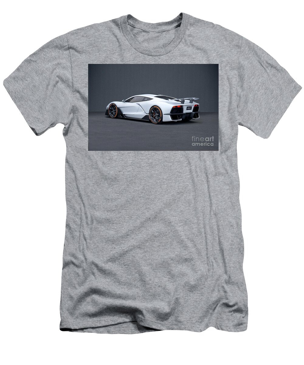 1 American Hypercar White Aria Fxe Supercharged 62l V8 Engine Vladyslav Shapovalenko T-Shirt