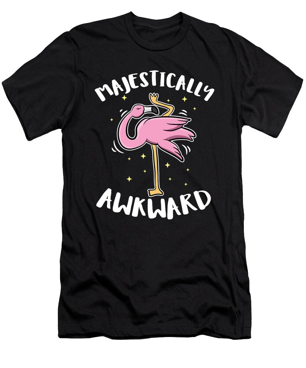 1 Animal Lover Flamingos Majestically Awkward Gift Idea Haselshirt T-Shirt