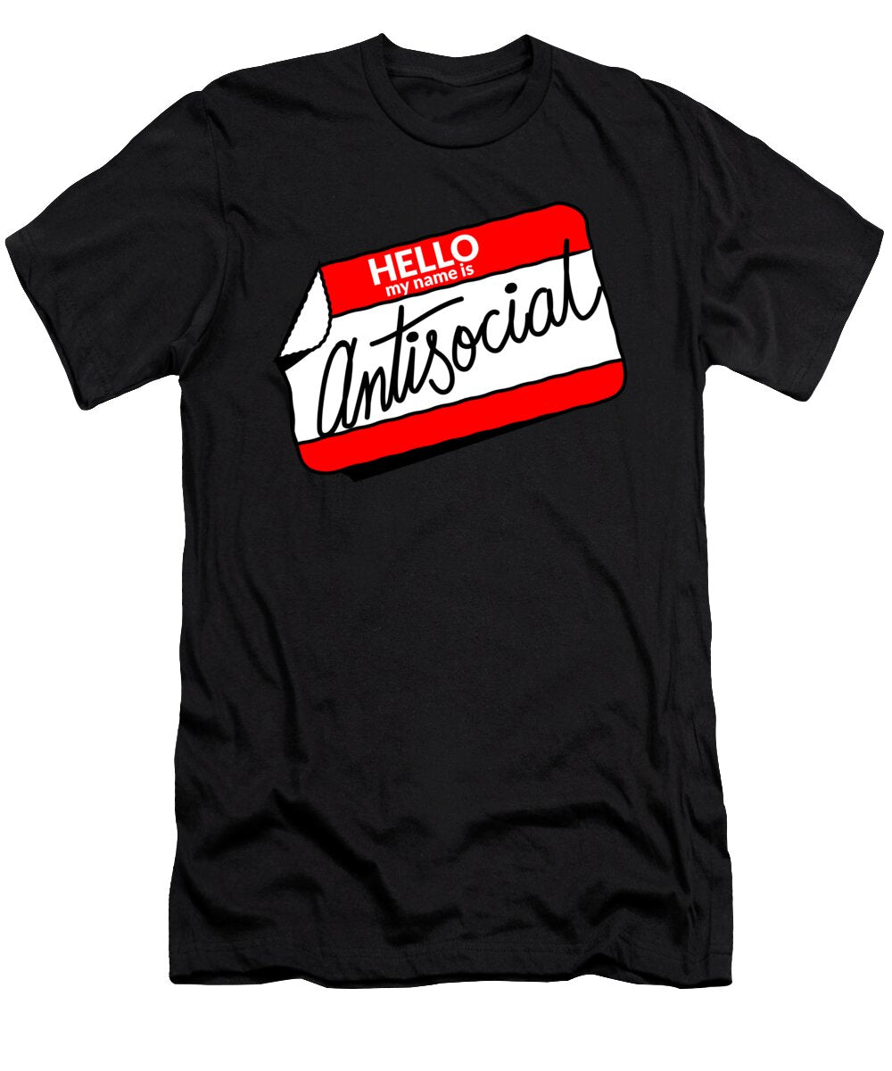 1 Antisocial Misanthrope Gift Name Tag Benjamin Burkert T-Shirt