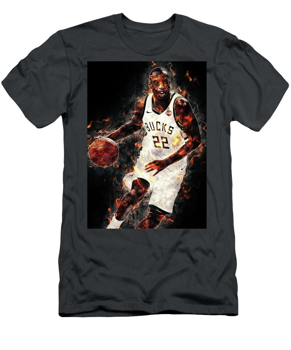 1 Art Khris Middleton Khris Middleton Khrismiddleton Jameskhristianmiddleton Milwaukee Bucks Detroit P Wrenn Huber T-Shirt
