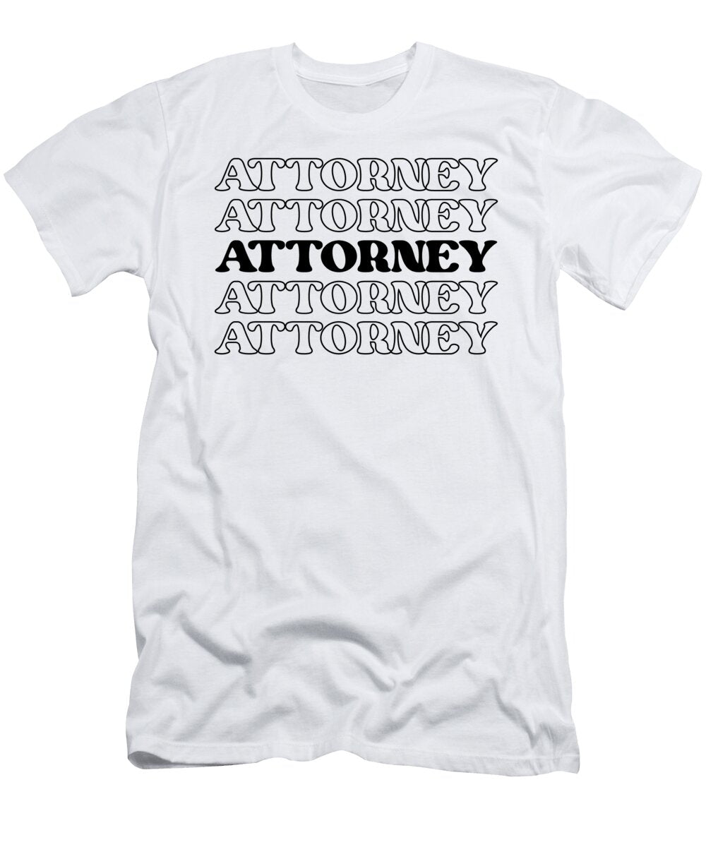 1 Attorney Law Lawyer Legal Counsel Court Advocate Jensen Cena T-Shirt