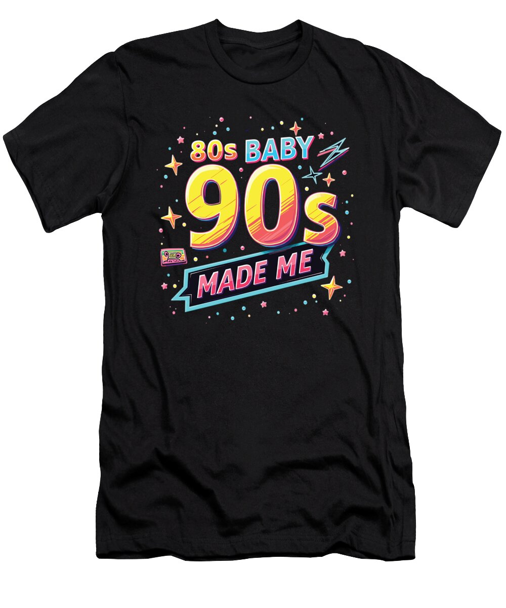 1 Baby 90s Made Me 90s Retro Vintage 90s Party Steven Zimmer T-Shirt