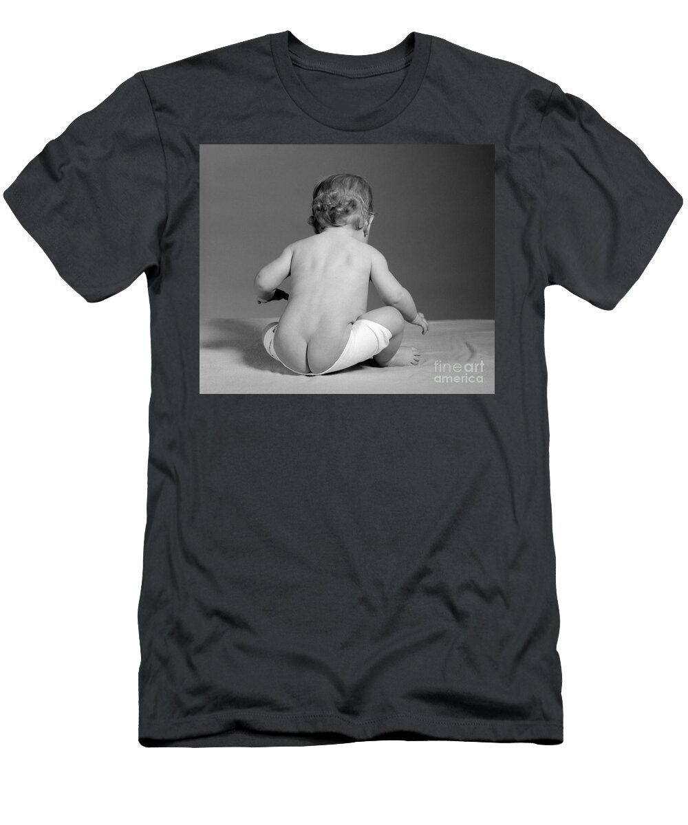 1 Baby with Diaper Falling Down C1960s H Armstrong Robertsclassicstock T-Shirt