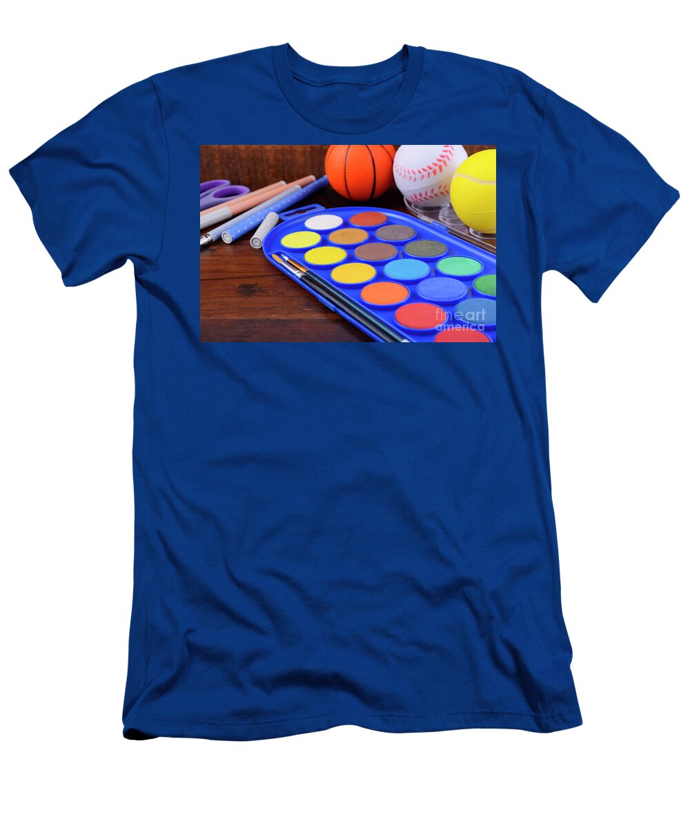 1 Back to School with Coloring Pencils Paints Milleflore Images T-Shirt