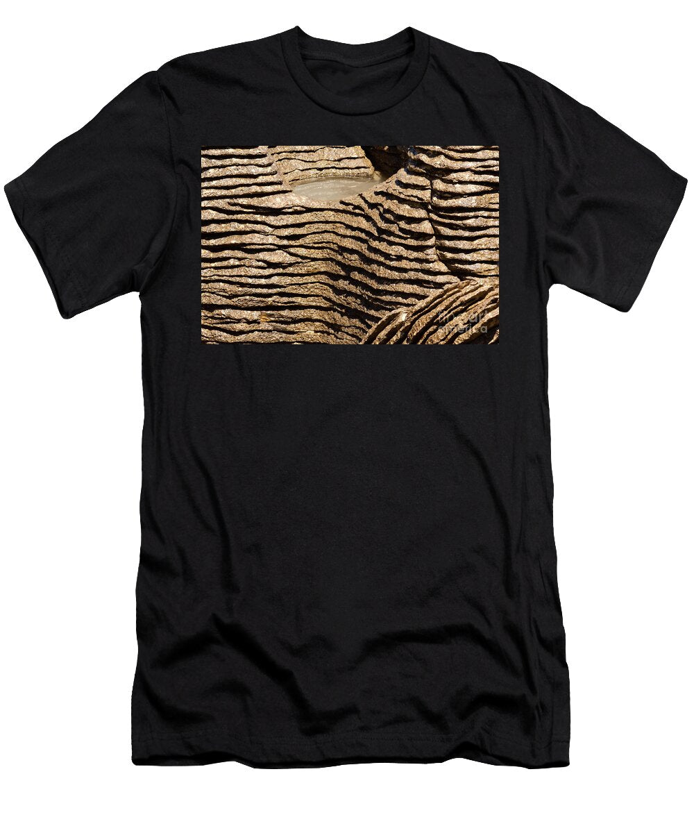 1 Background of Pancake Rocks of Punakaiki Nz Stephan Pietzko T-Shirt