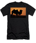 1 Bactrian Camel Male Silhouetted At Sunset Living in the Staffan Widstrand Wild Wonders of China Natureplcom T-Shirt