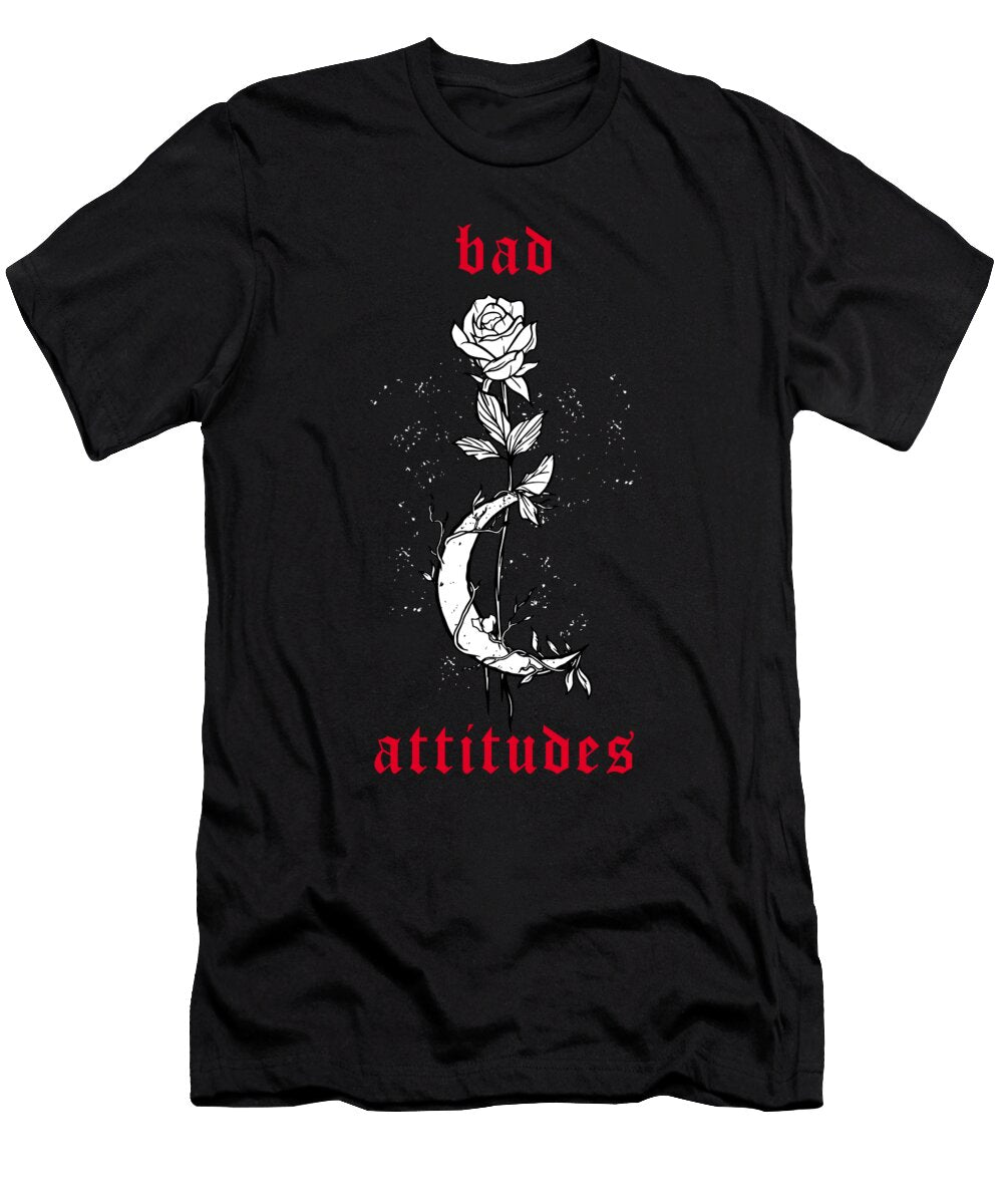 1 Bad Attitudes Rose Cool Urban Goth Look 90s Benjamin Burkert T-Shirt
