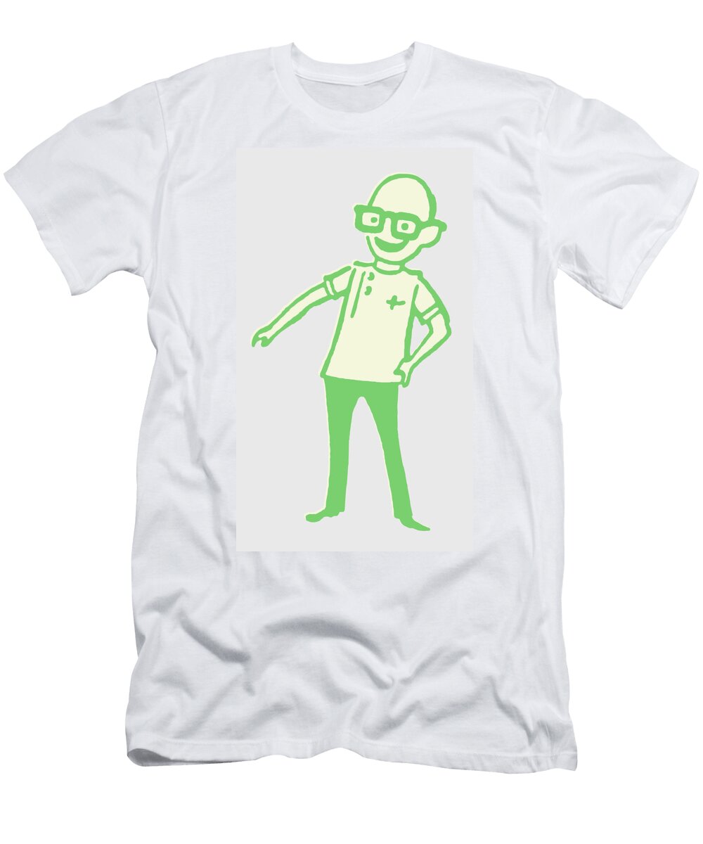 1 Bald Male Doctor Csa Images T-Shirt