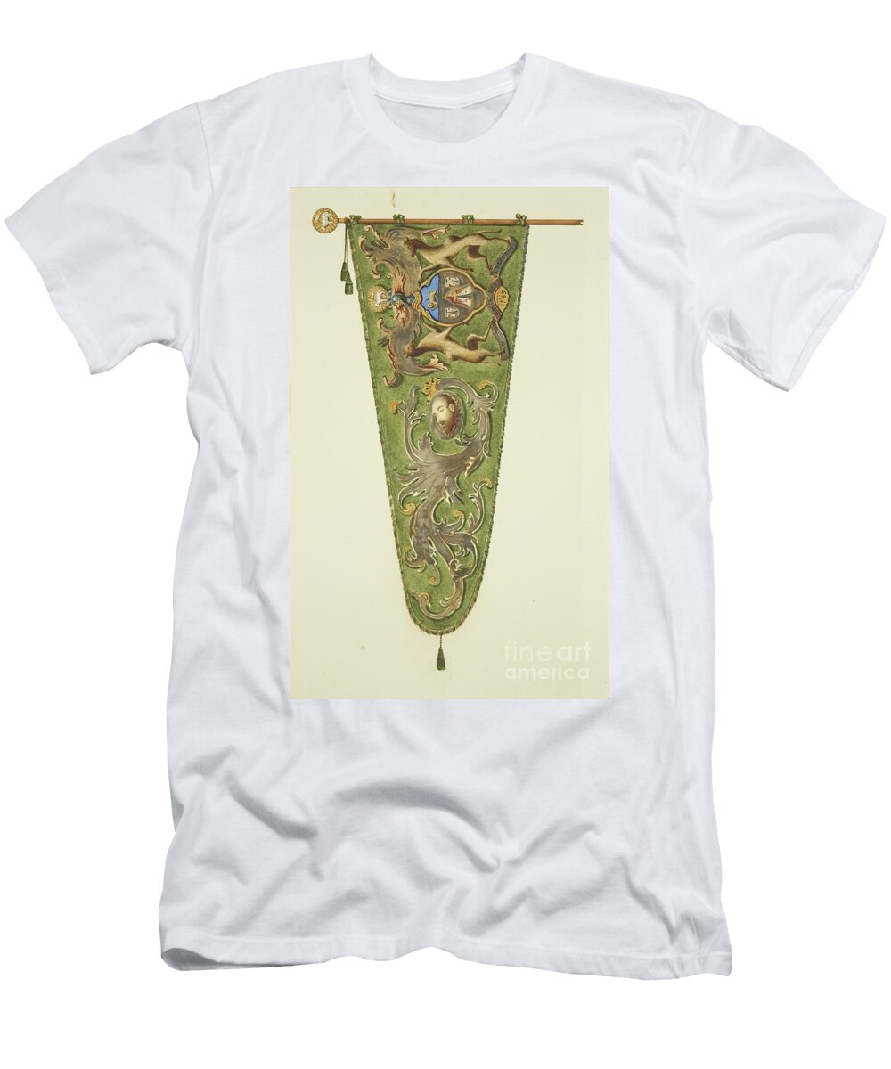 1 Banner of the Merchant Taylors Inscribed Concordia Parvae Res Crescunt 1763 Joseph Manning T-Shirt
