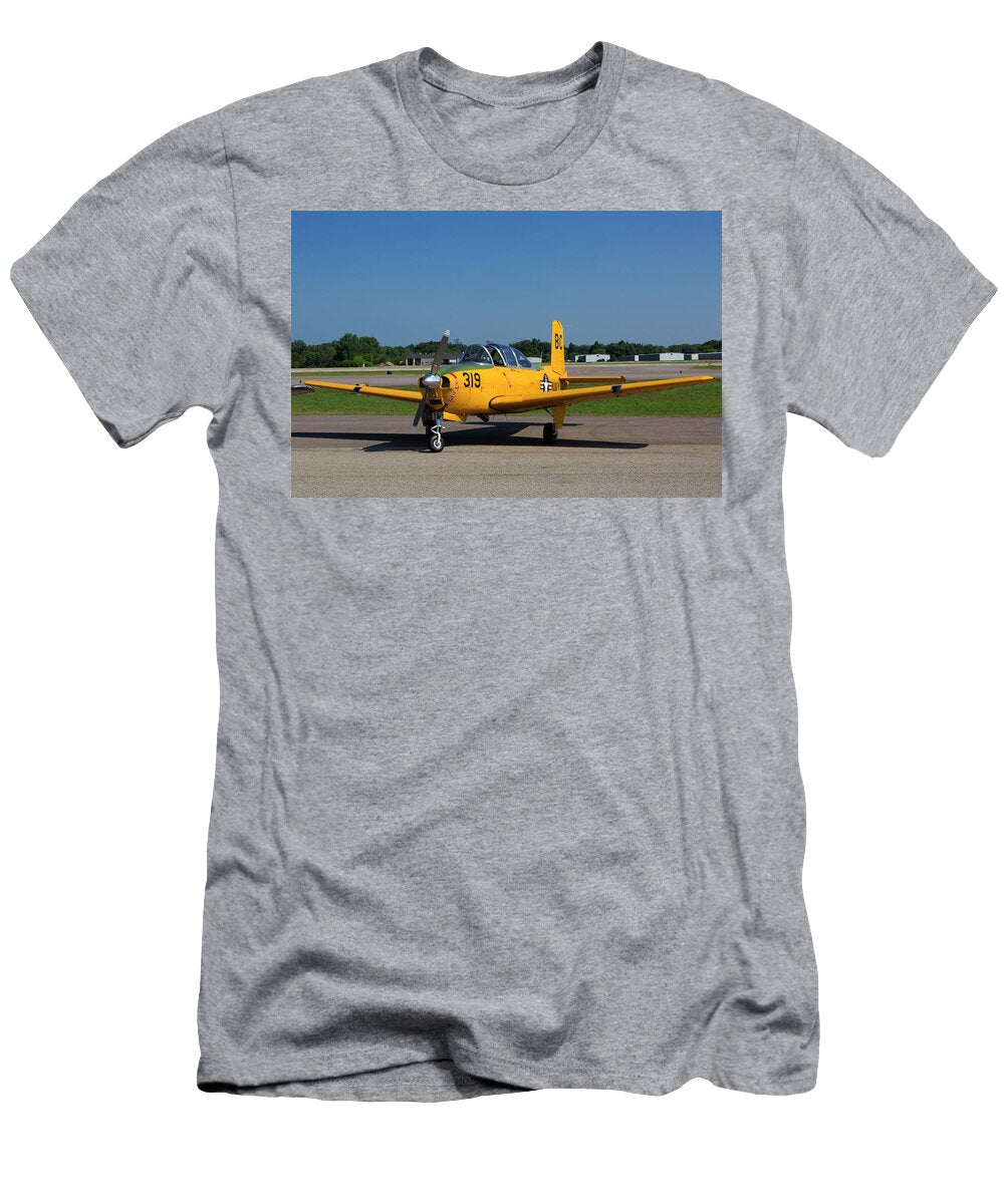 1 Beechcraft T 34 Mentor a Navy Trainer Sitting on the Tarmac At O Bruce Beck T-Shirt