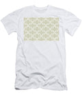 1 Beige and White Ornamental Shape Pattern 3 Petite Pattern Minimal Graphic Designs T-Shirt
