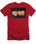 1 Belgium Waffers on Black Board Background Liss Art Studio T-Shirt