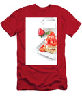 1 Belgium Waffers with Sugar Powder and Strawberries on Ceramic Pl Liss Art Studio T-Shirt