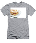 1 Belgium Waffers with Sugar Powder on Ceramic Plate Isolated on W Liss Art Studio T-Shirt