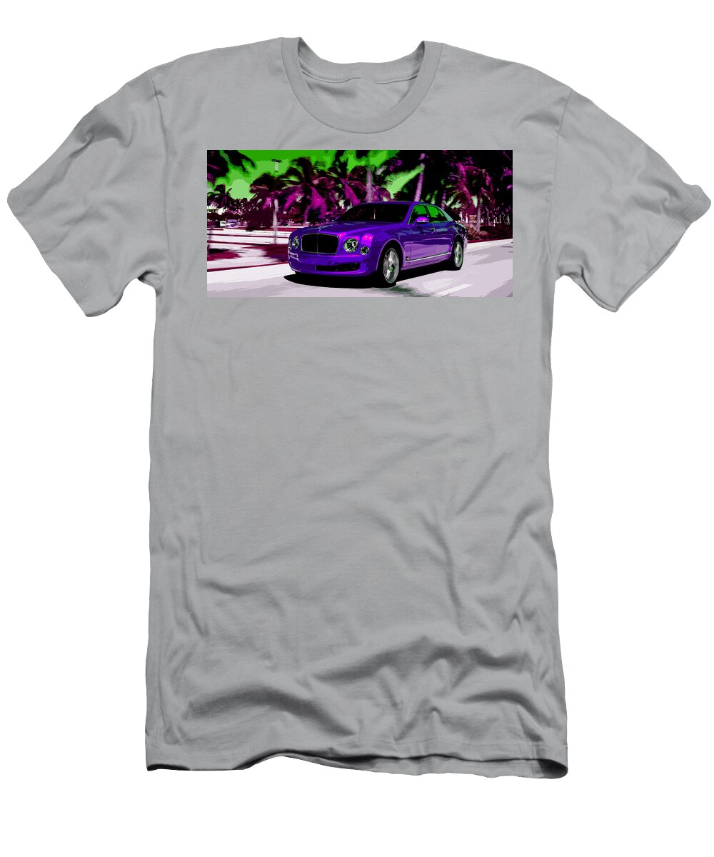 1 Bentley Mulsanne and Some Palm Trees Thespeedart T-Shirt