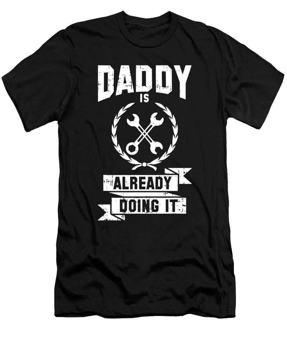 1 Best Handyman Mechanic Dad Funny Fathers Day Outfit Dhbubble T-Shirt
