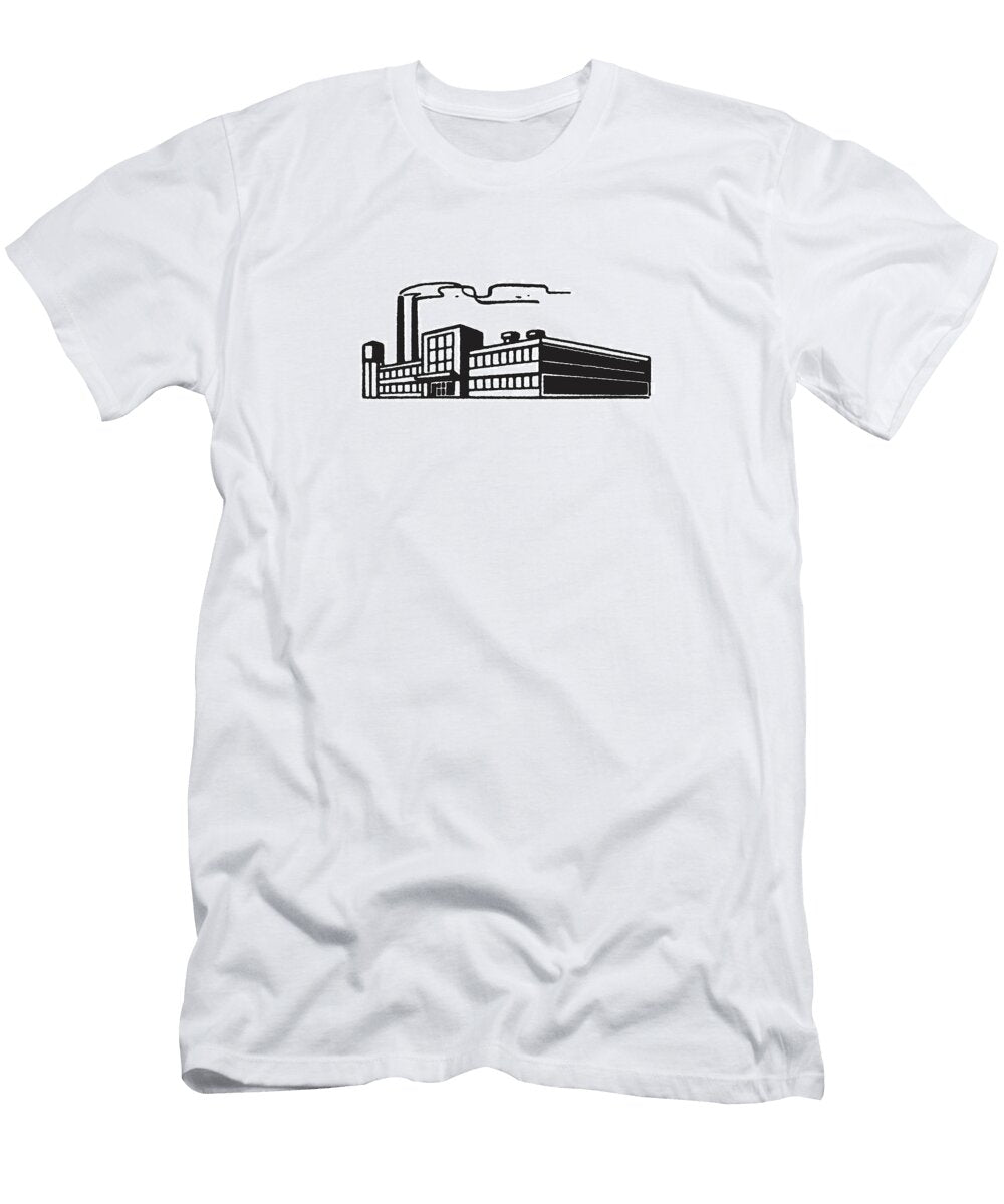 1 Big Building with Smokestack Csa Images T-Shirt