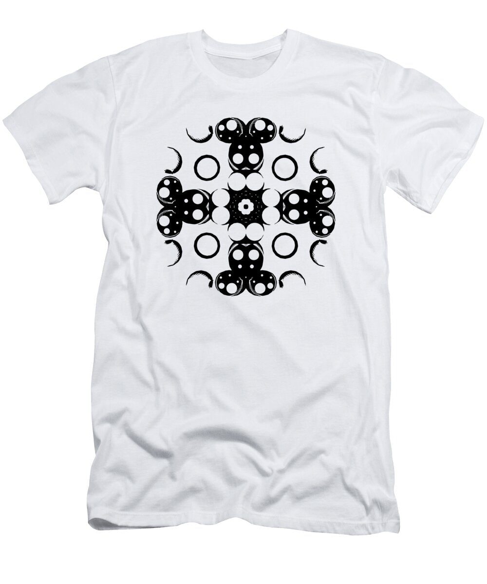 1 Black Ink Flow Art Ariel Guevara T-Shirt