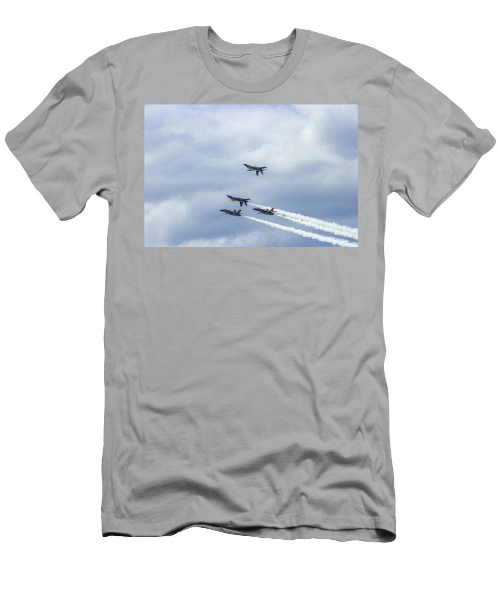 1 Blue Angels in Flight Formation Dennis Casey T-Shirt