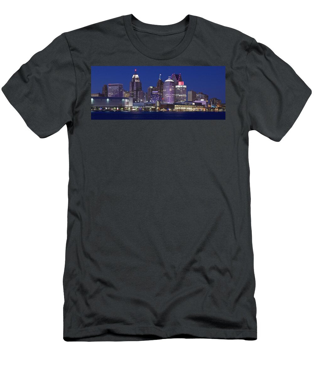 1 Blue Hour in Detroit Frozen in Time Fine Art Photography T-Shirt