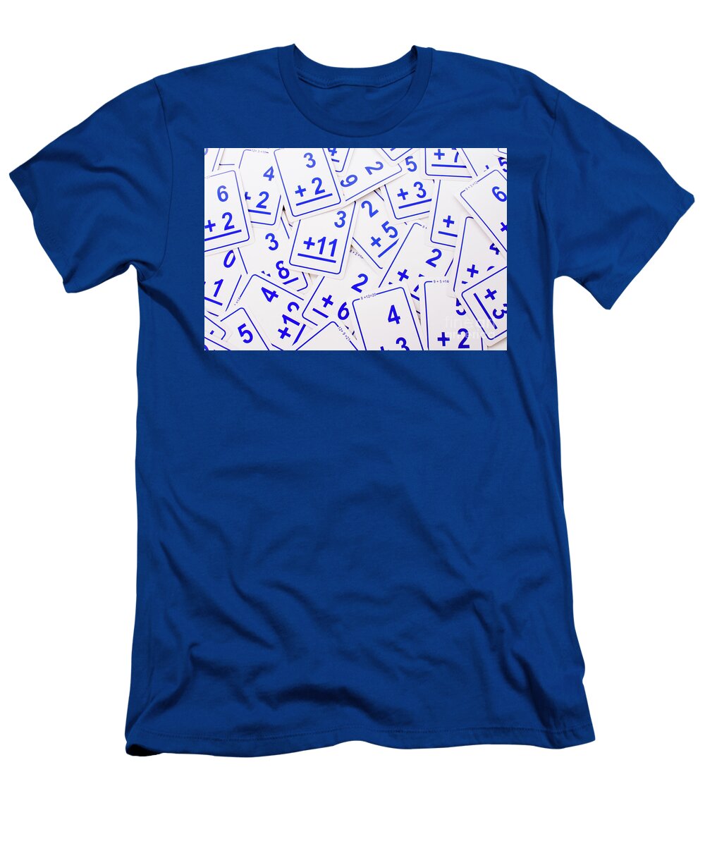 1 Blue Math Cards Anthony Totah T-Shirt