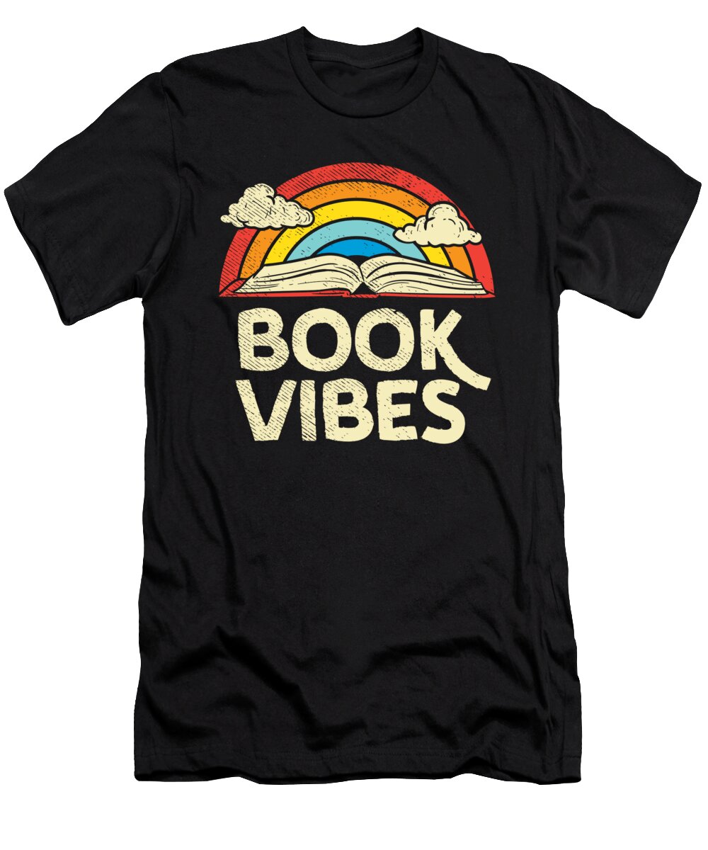 1 Book Vibes Book Lover Bookworm Books Reading Toms Store T-Shirt