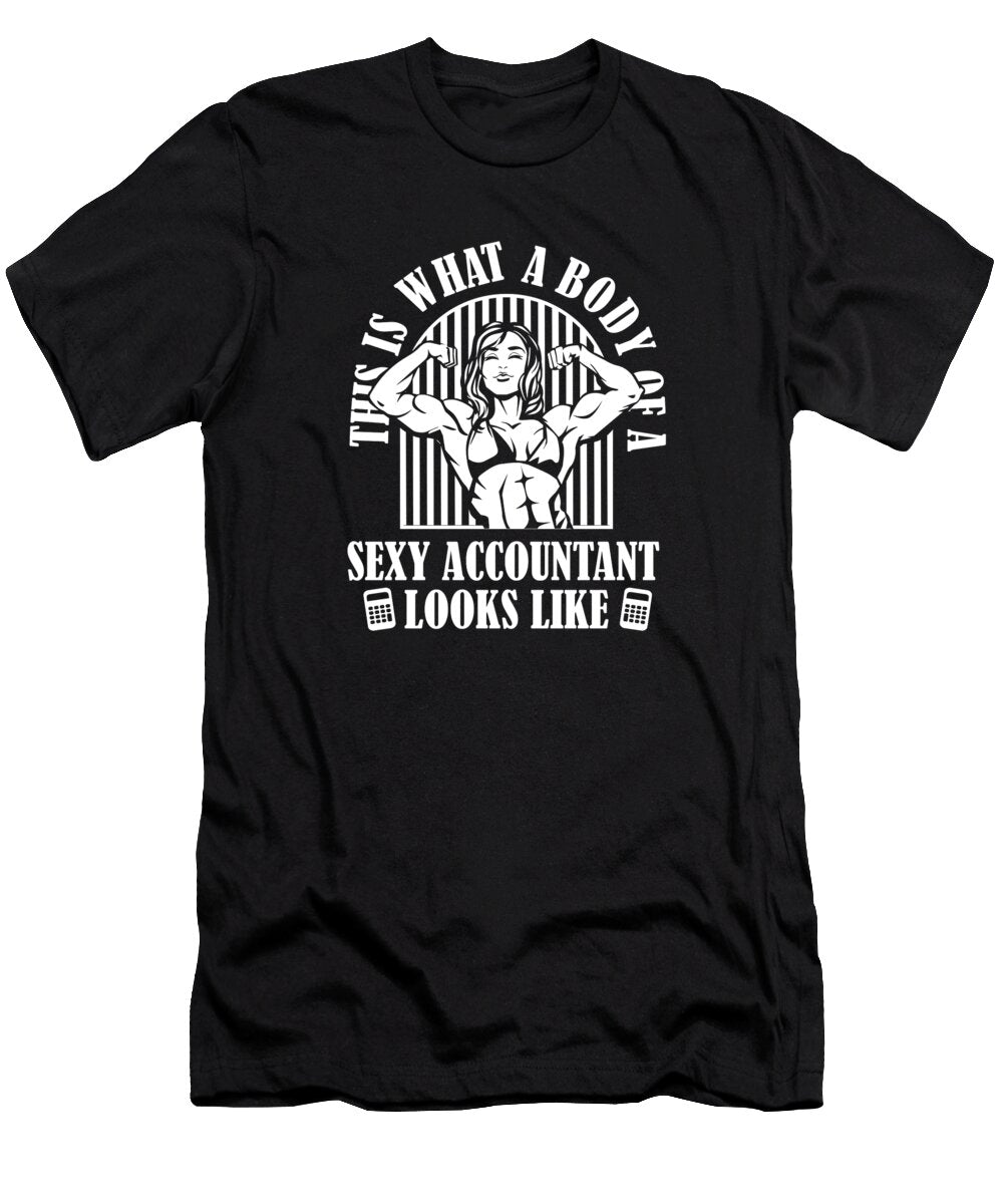 1 Bookkeeper Bookkeeping Accounting Cpa Sexy Accountant Crazy Squirrel T-Shirt