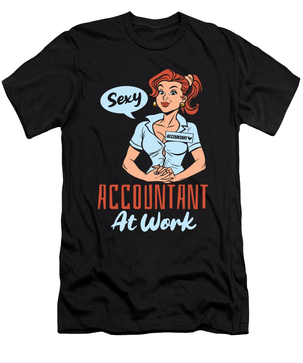 1 Bookkeeper Cpa Accountancy Finance Sexy Accountant Crazy Squirrel T-Shirt