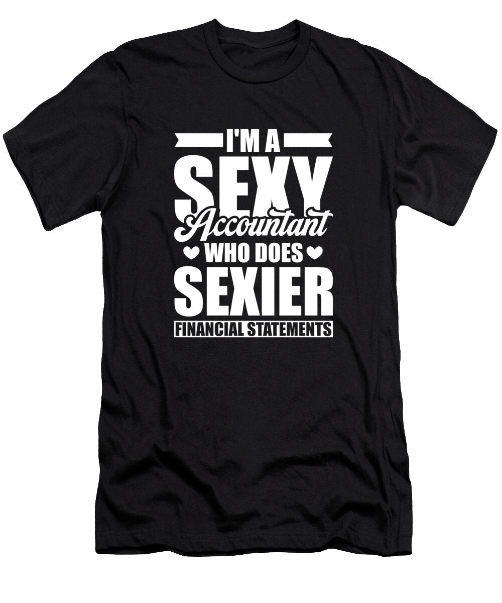 1 Bookkeeper Cpa Finance Accounting Sexy Accountant Crazy Squirrel T-Shirt