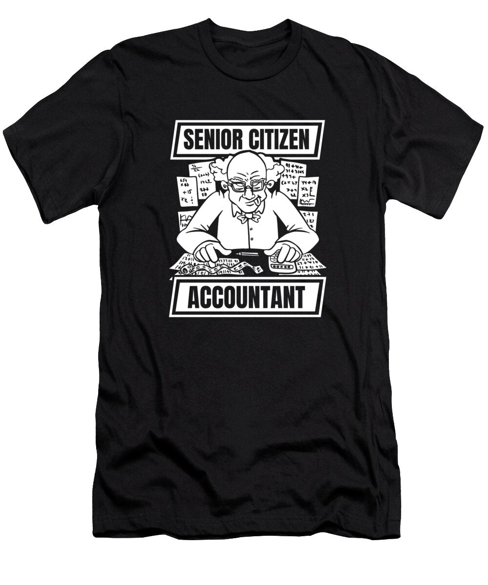 1 Bookkeeper Finance Accounting Cpa Senior Accountant Crazy Squirrel T-Shirt